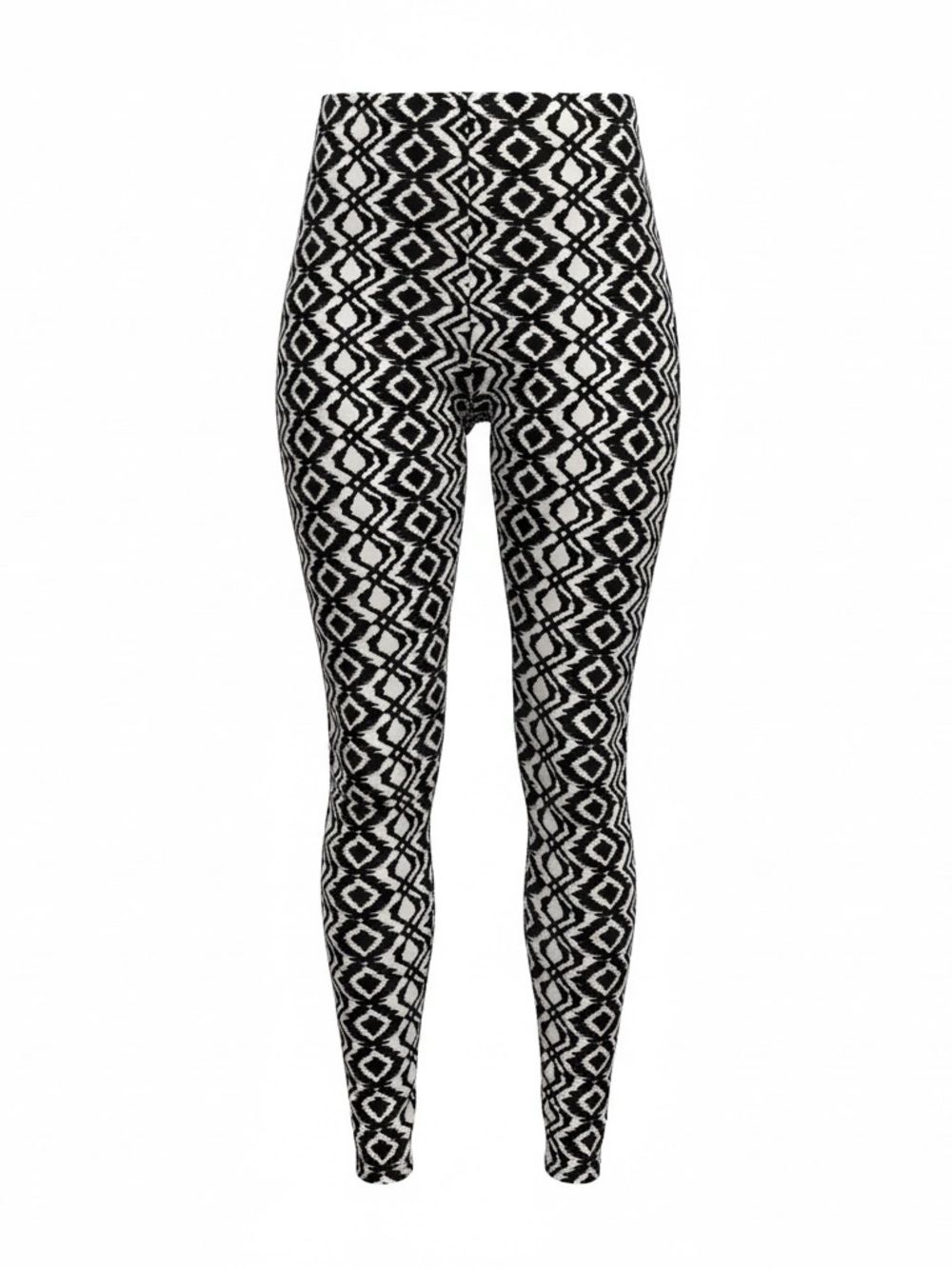 Onzie High-Rise Geometric Print Leggings - Black & Khaki S/M